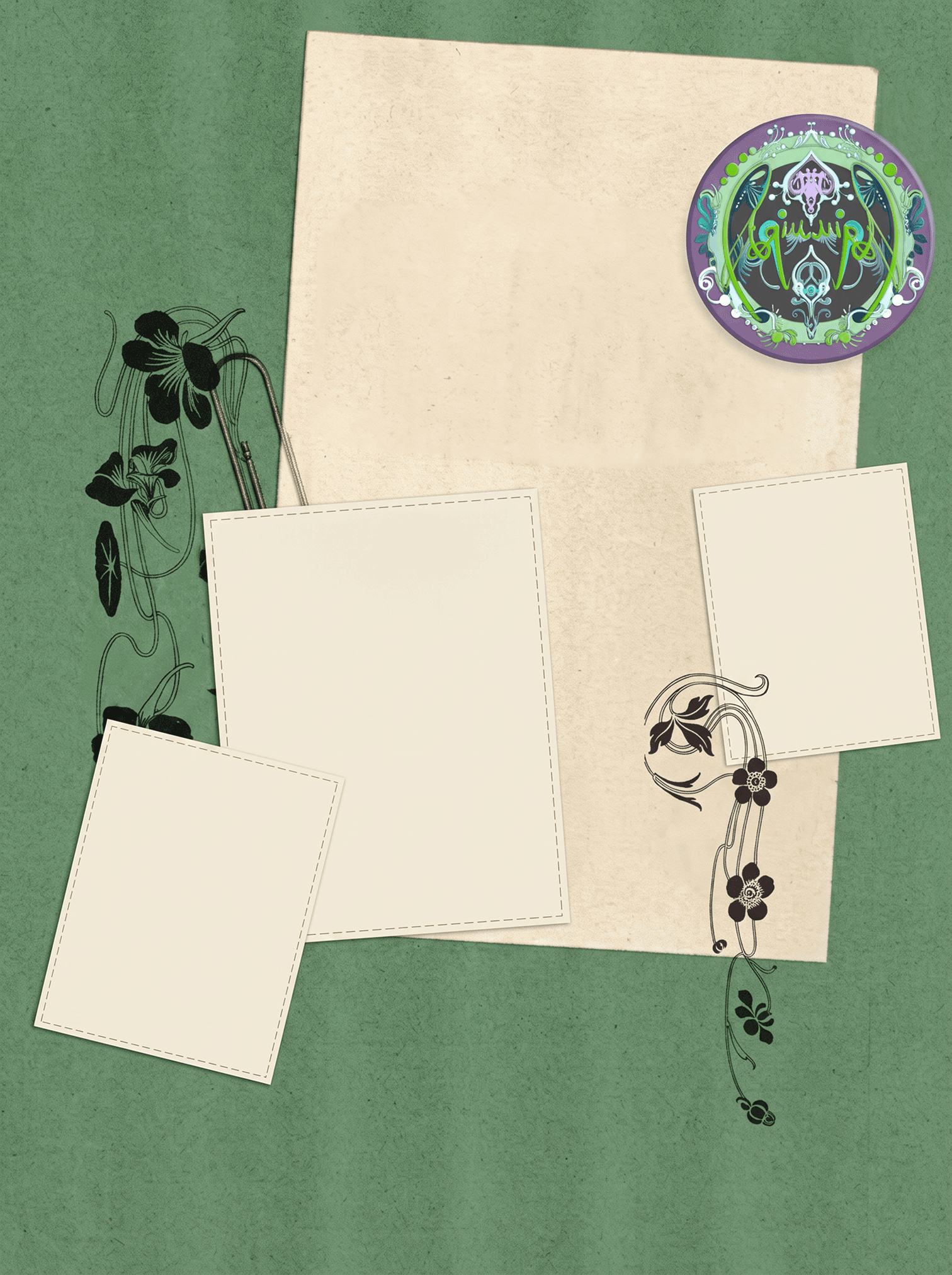 Editorial paper collage artwork for Joyelle