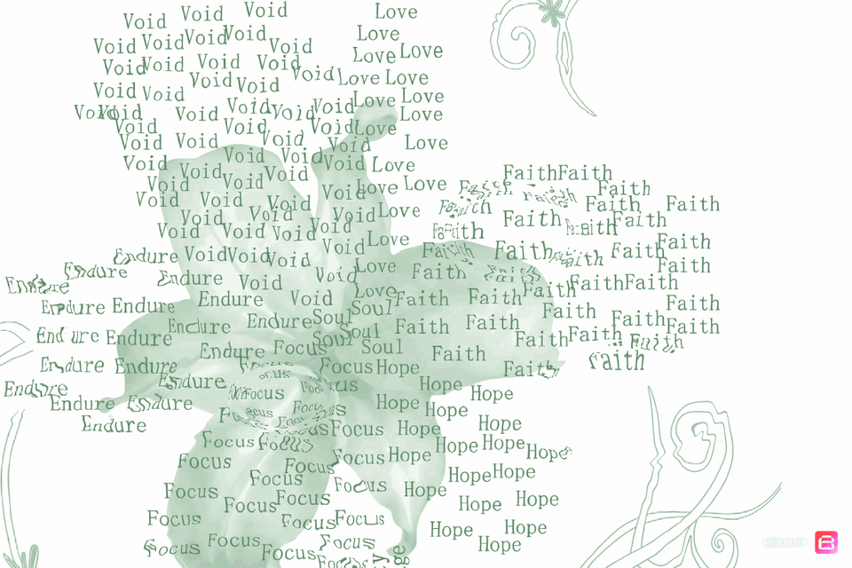 Word portrait background